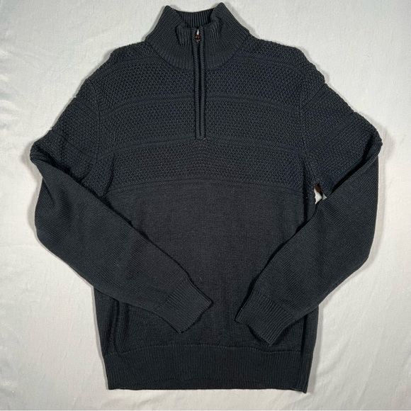 Jack & Jones Other - Jack & Jones Premium Fisherman Knit‎ 1/4 Zip Sweater Dark Grey Men’s